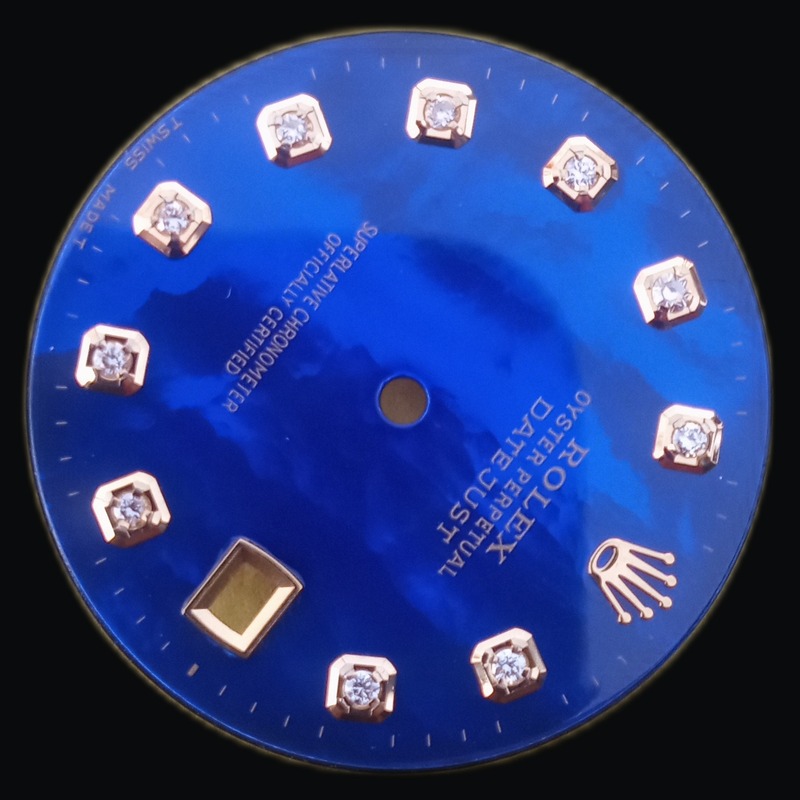 Datejust — Blue mother-of-pearl · diamond set