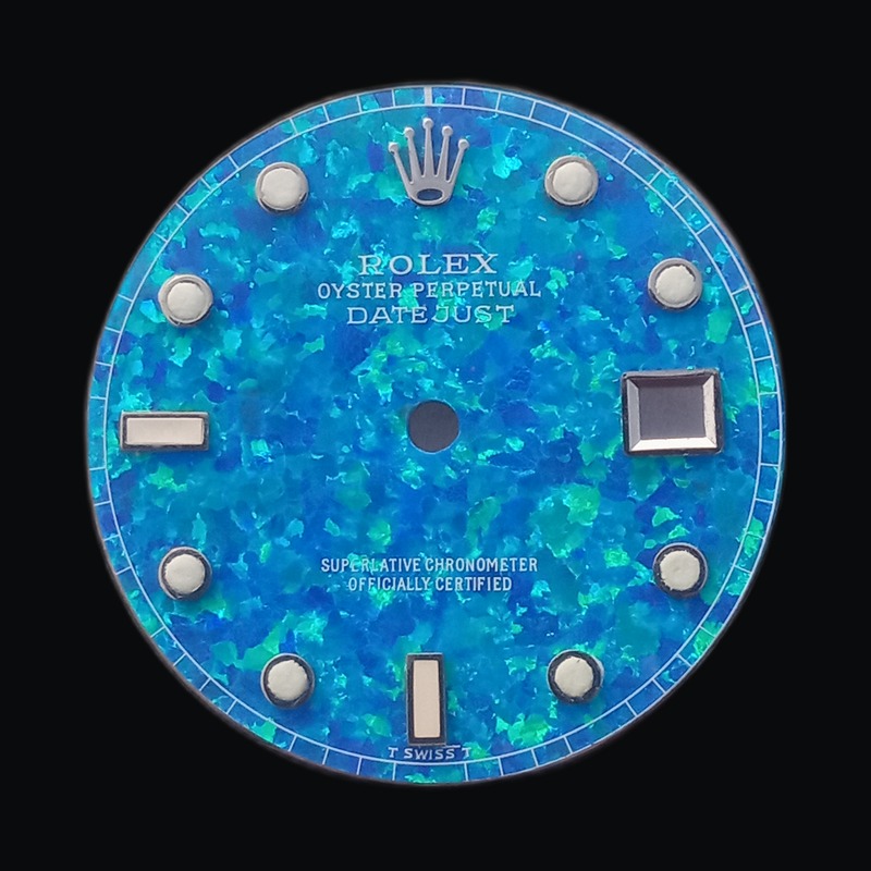 Datejust — Blue opal · dot indices