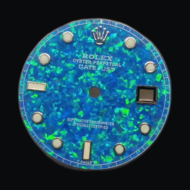 Datejust — Blue-green opal inlay