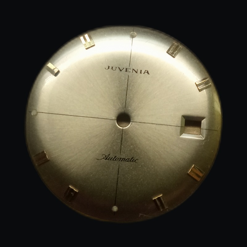 Juvenia — as received — Worn gilt, surface scoring